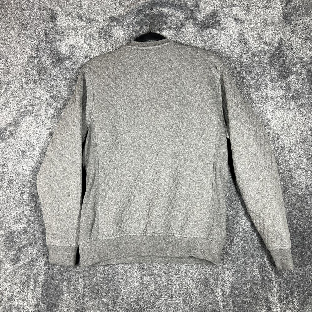 Pressbox Pullover Womens M Gray Quilted Fleece Lined Pockets OREGON Applique - Picture 2 of 9